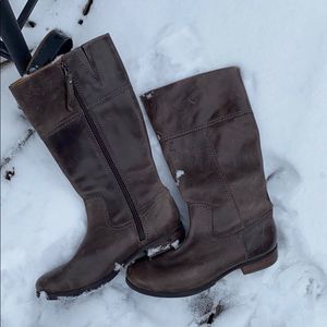 Fossil distressed leather boots